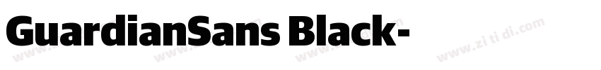 GuardianSans Black字体转换